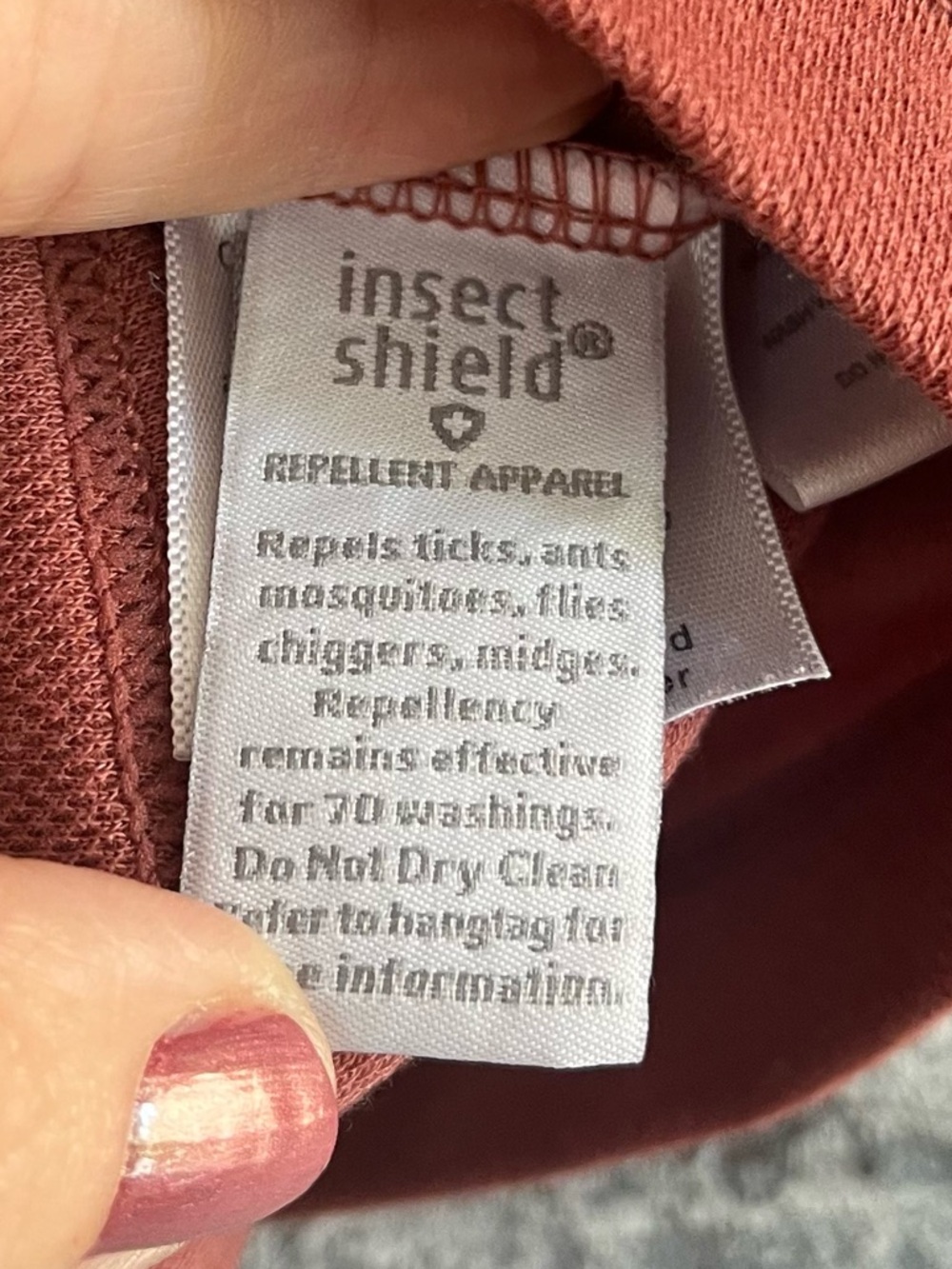 Insect Shield Repellent Apparel Long sleeve waffle T. I have 5 of theses, works! - Picture 4 of 11